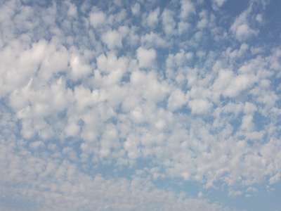 clouds in a blue sky